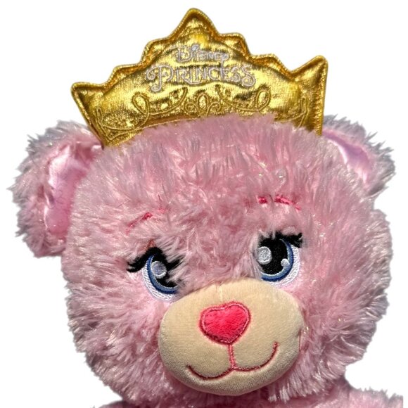 Build a Bear Sparkle Pink Disney Princess w/Crown Plush Stuffed Support Toy - Picture 6 of 16
